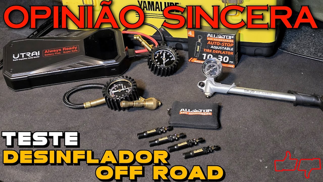 TESTE: desinflador OFF ROAD de pneus! Saca válvulas, calibrador de pneus e desinflador automático
