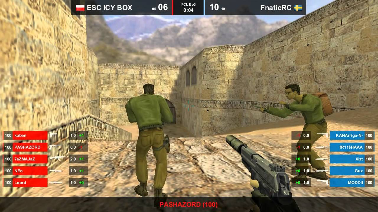 CS 1.6 FCL - fnatic vs. ESC @ dust2