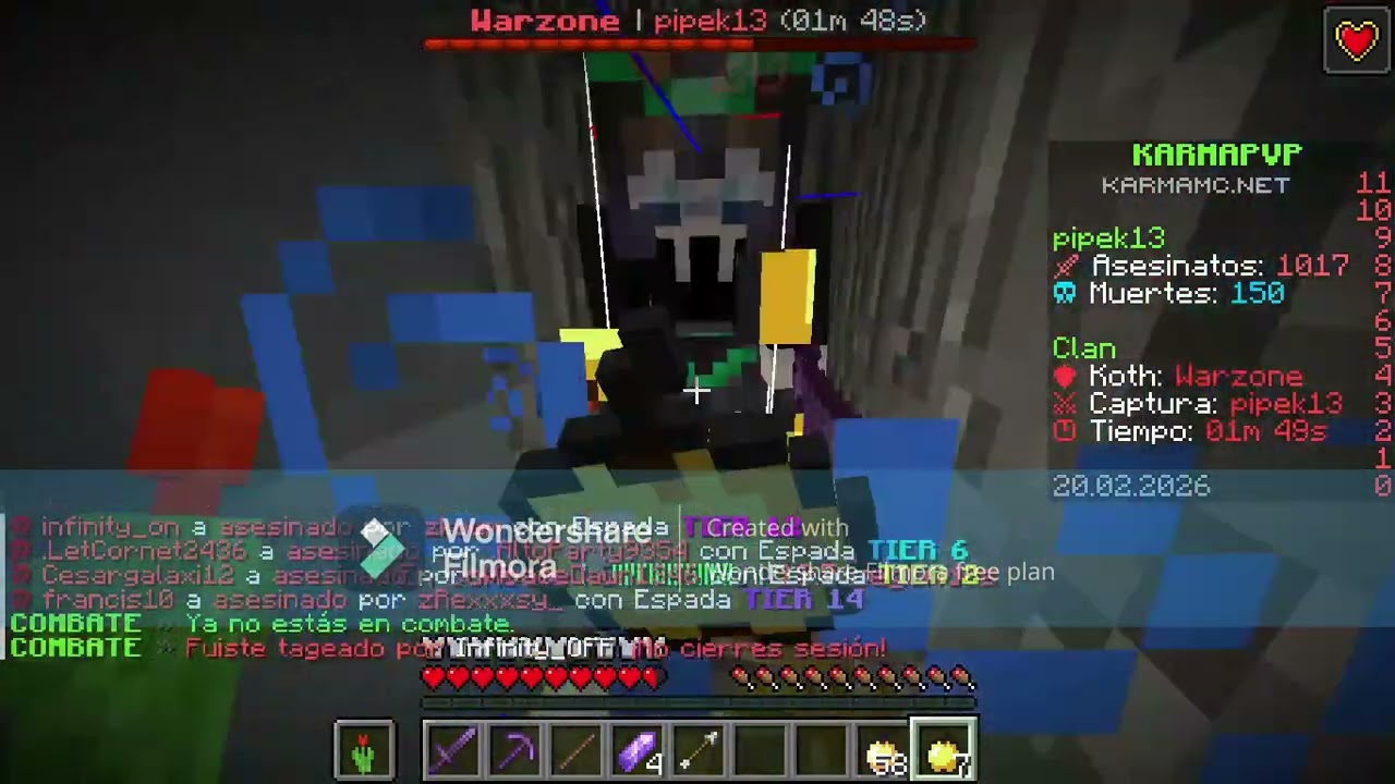 bug de la enderpearls en koth en karmapvp