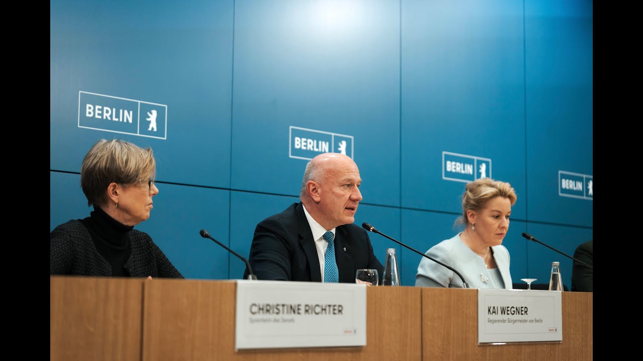 Senatspressekonferenz am 02.12.2025 mit Regierenden Bürgermeister Kai Wegner und Franziska Giffey