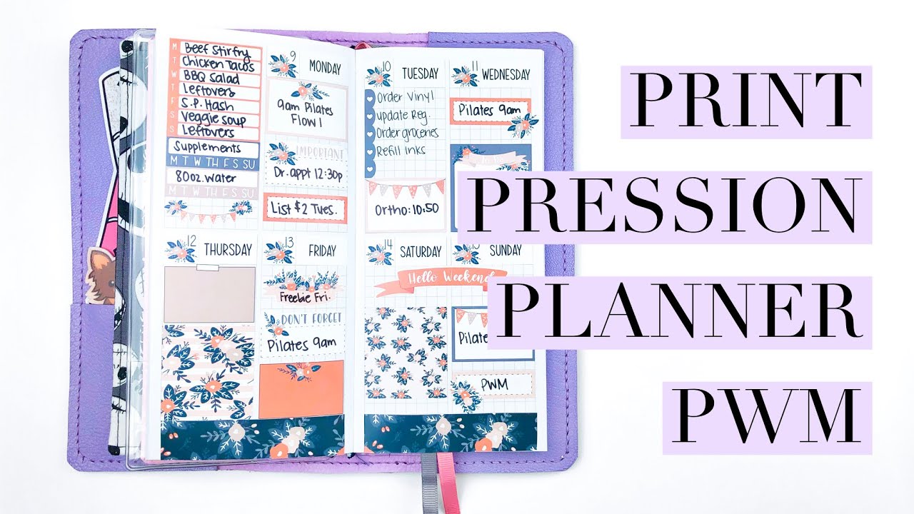 Plan With Me - Print Pression Planner