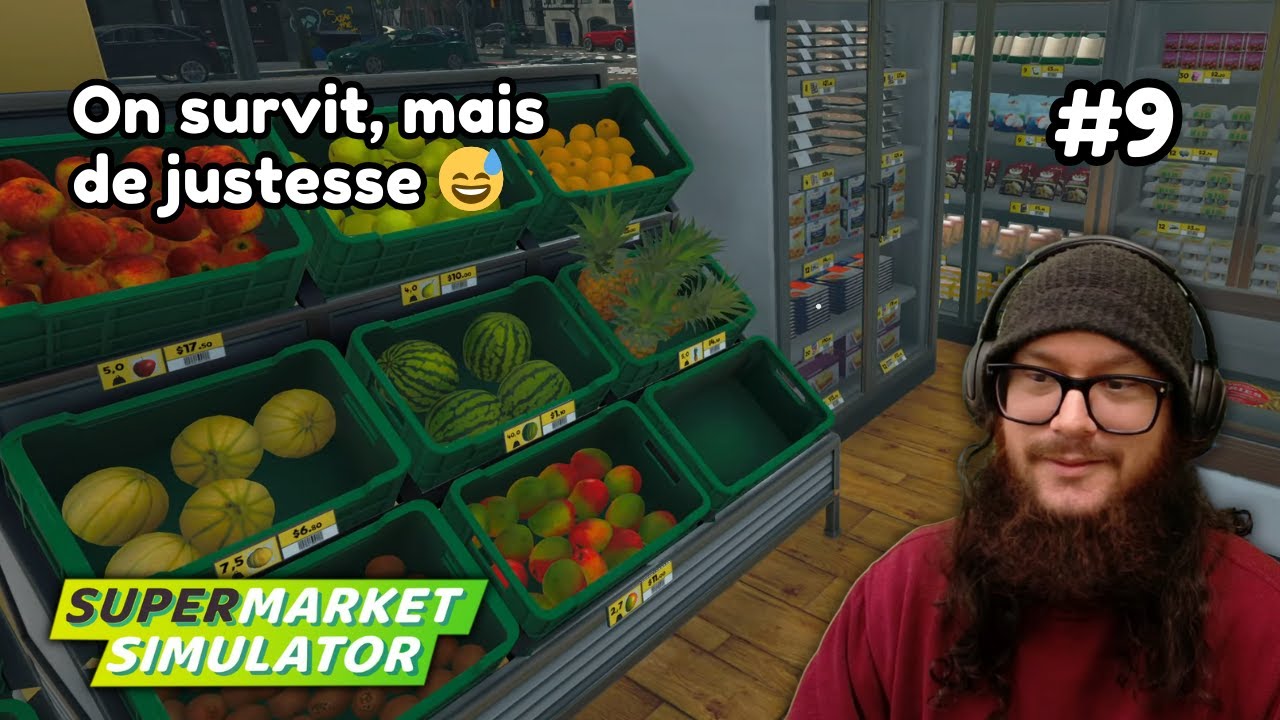 On survit, mais de justesse 😅 | Supermarket Simulator FR #9