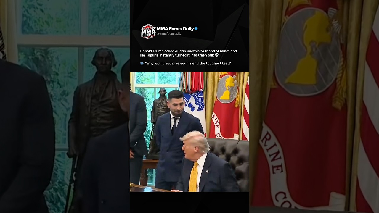 Дональд Трамп похвалил Джастина Гейтджи&hellip; а потом Илия Топурия выдал ему вот это 😭