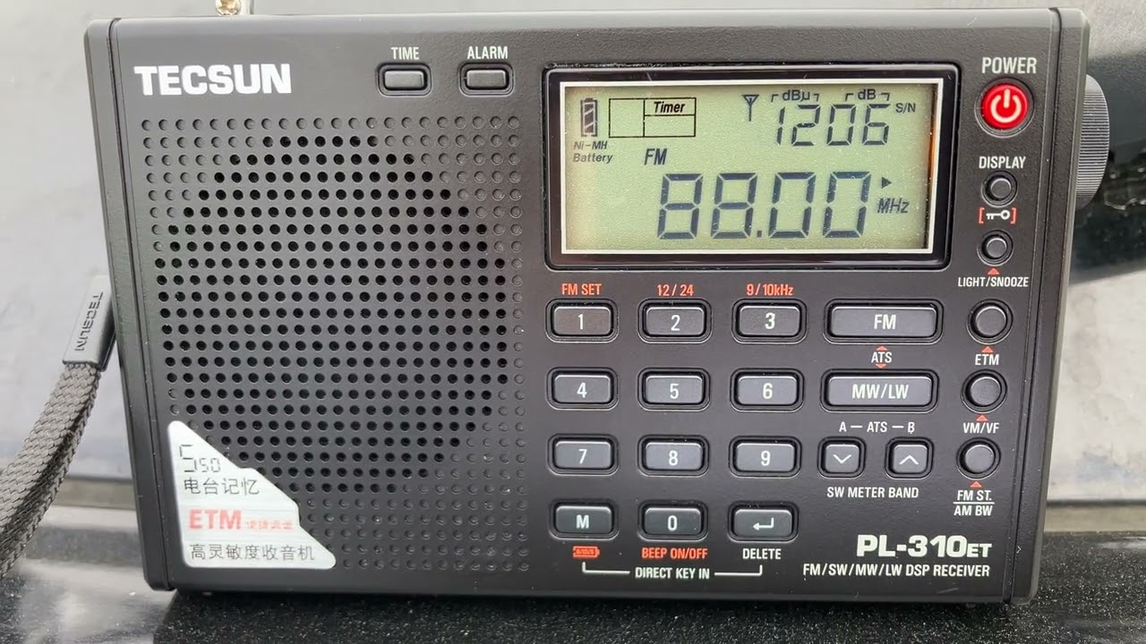 【わがんねえけど】きじひき山にてFMラジオ放送を受信してみよう TECSUN PL-310ETにて