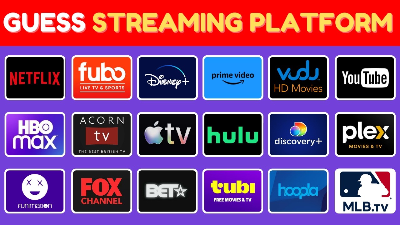 Guess The Streaming Platform by Logo|| Best OTT Platform || Streaming Platform Logo Challenge 2026