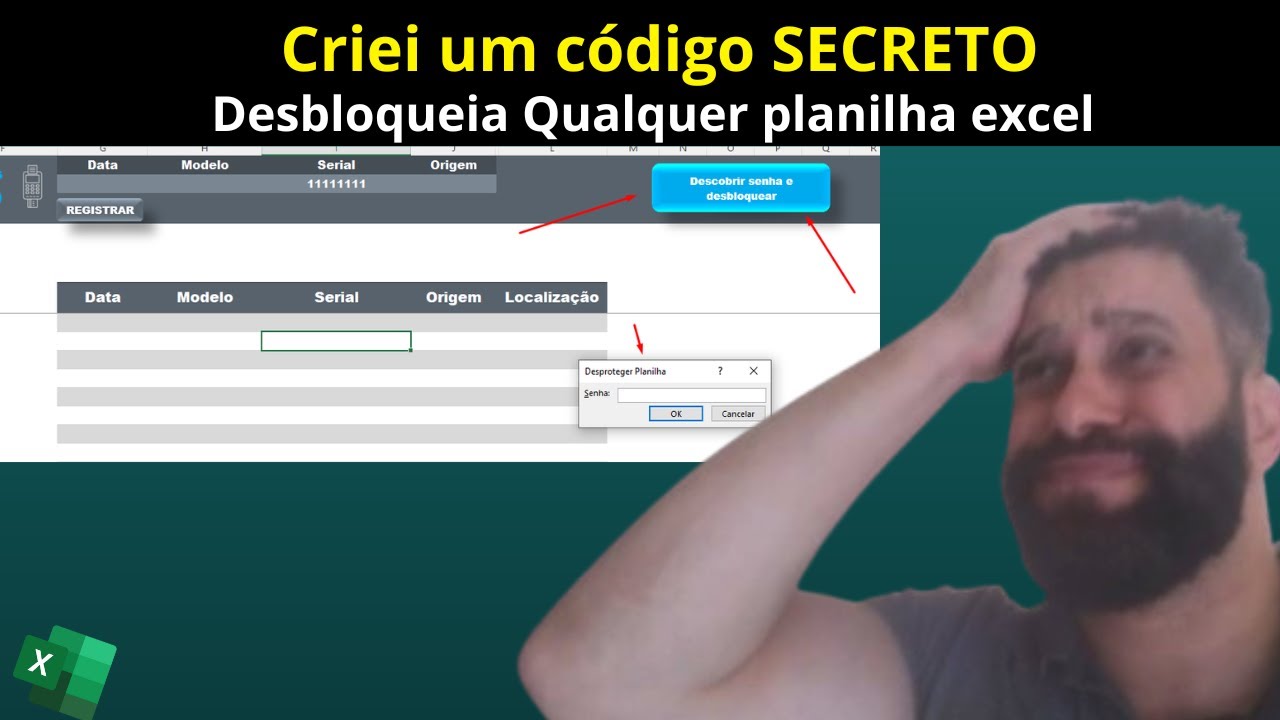 AGORA - Como descobrir a senha da planilha do excel