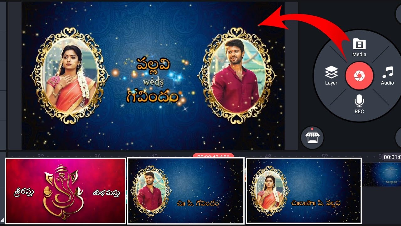 New Premium Wedding Invitation Video Editing In Telugu | Wedding Invitation Editing With Kinemaster