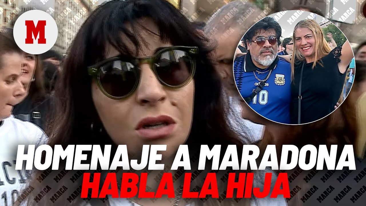 Gianinna Maradona pide justicia por Maradona: así fue el homenaje al Diego I MARCA