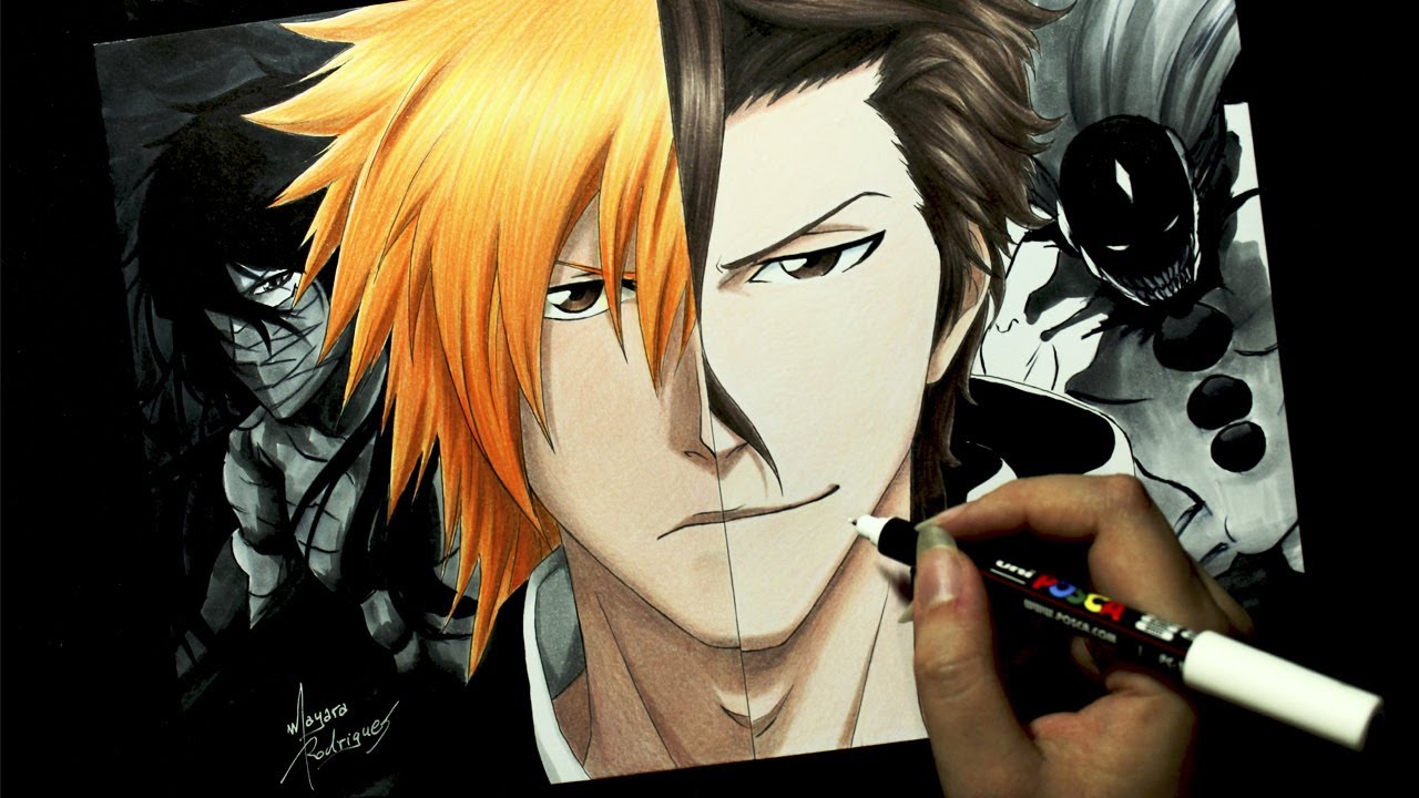 Speed Drawing - Ichigo | Aizen [BLEACH]