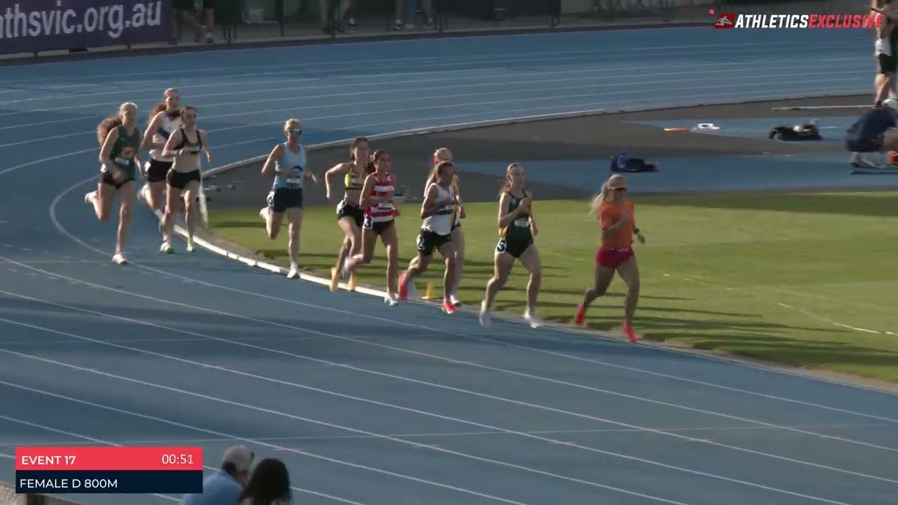Female D 800m: 2025-26 Victorian Milers Club - Meet 4