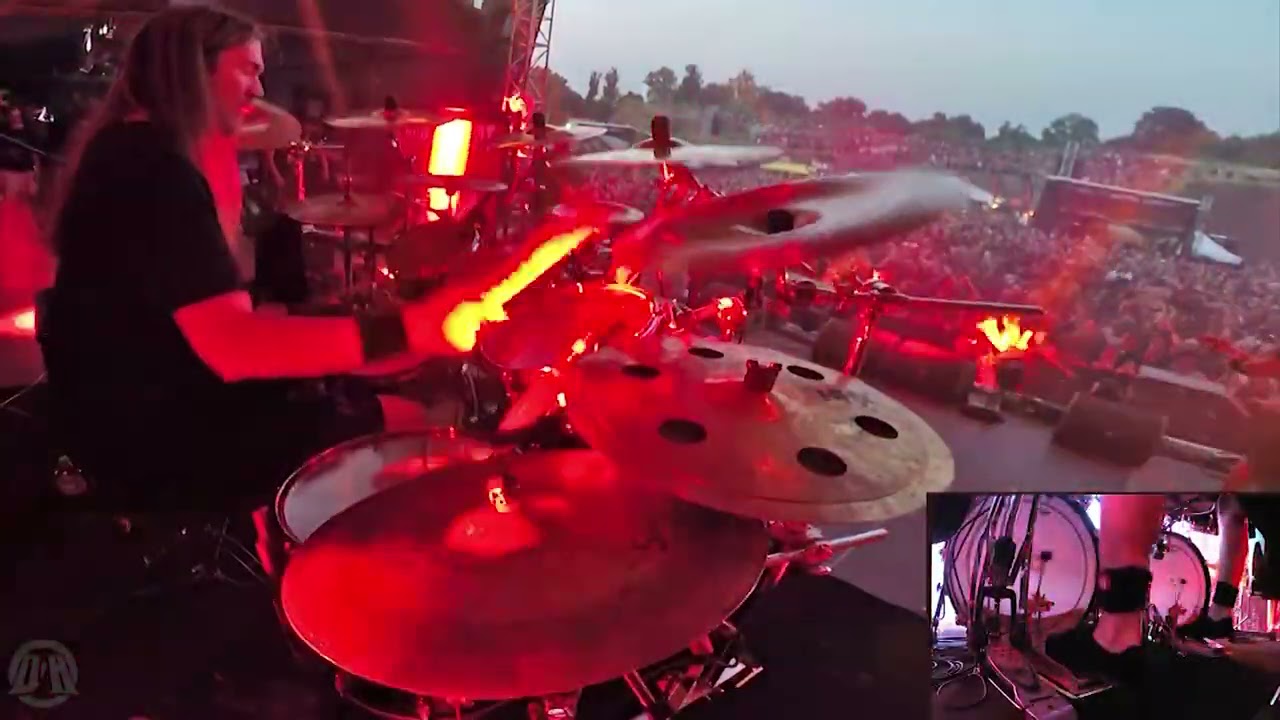 DYING FETUS-Your Treachery-Trey Williams- Live at Brutal Assault 2018 (Drum Cam)