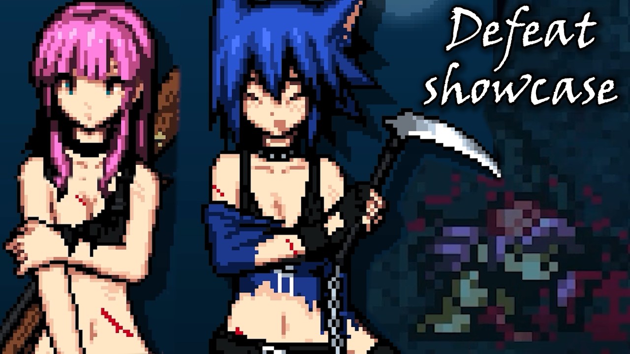 Moon Rhapsody - NYX & Sasha death scenes & sprites showcase (by Vivid Dead dev)