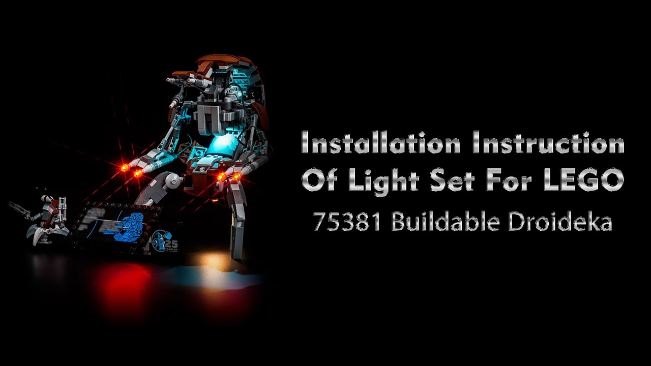 Installation Instruction Of Light Set For LEGO 75381 Buildable Droideka.