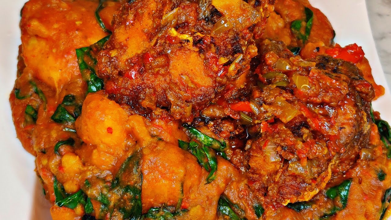 How to Cook Yam Porridge | Yam Pottage With Spinach (ASARO) | Onyi Sunshine Emy