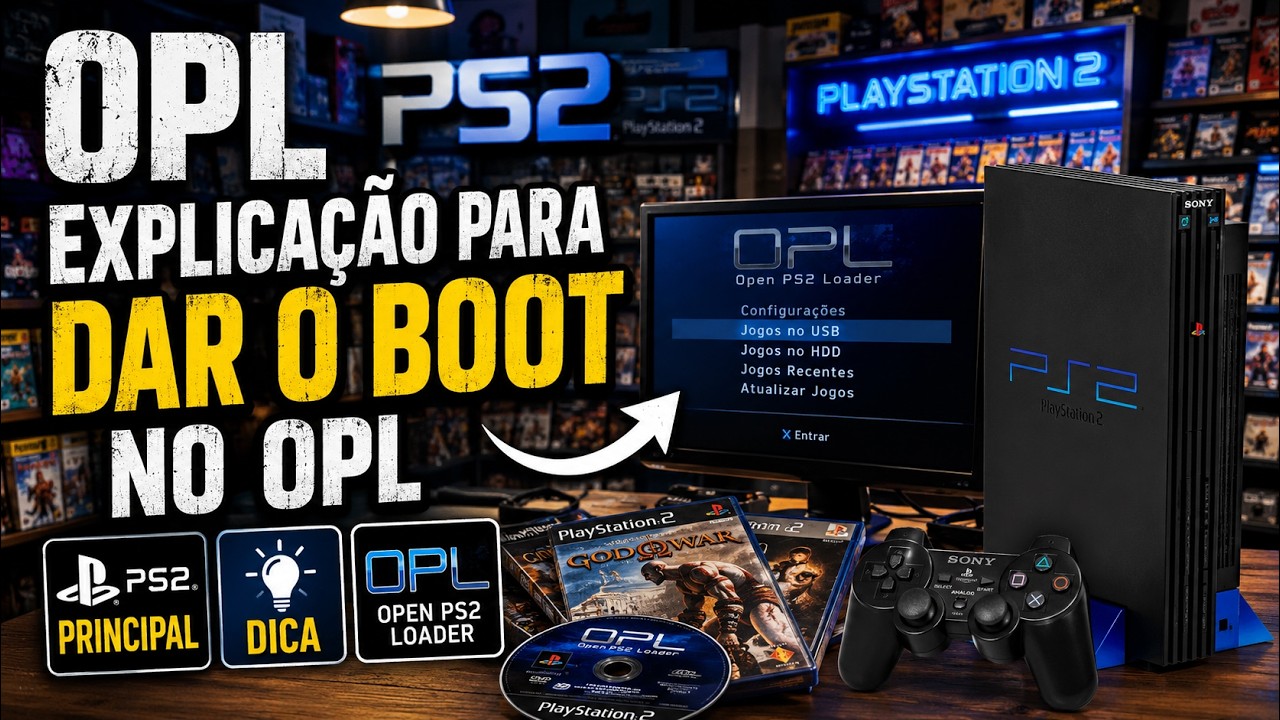 OPL PS2 - Explicação para dar o Boot no OPL
