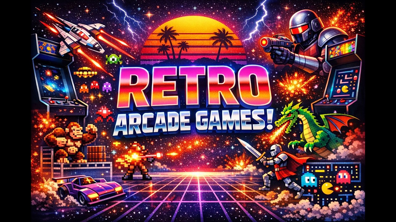 Playing retro arcade games that begin with the letter ALIEN