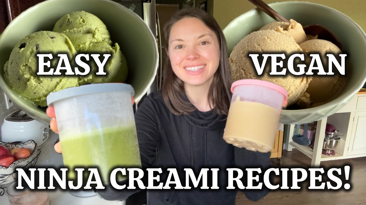 Healthy Ninja Creamis \\ 3 Easy & Vegan Ice Cream Recipes!