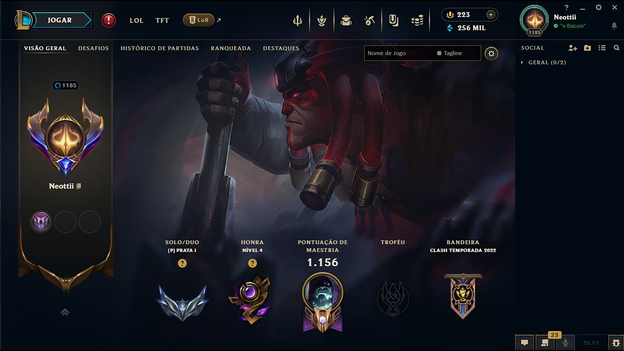 Começando a md5 (Yorick x Volibear) primeira partida tamo ok