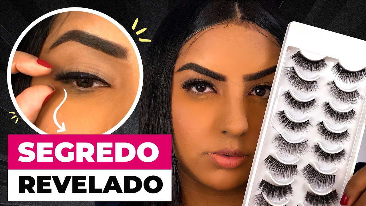 Como colar CÍLIOS POSTIÇOS INICIANTE | por Makeuprhaissa