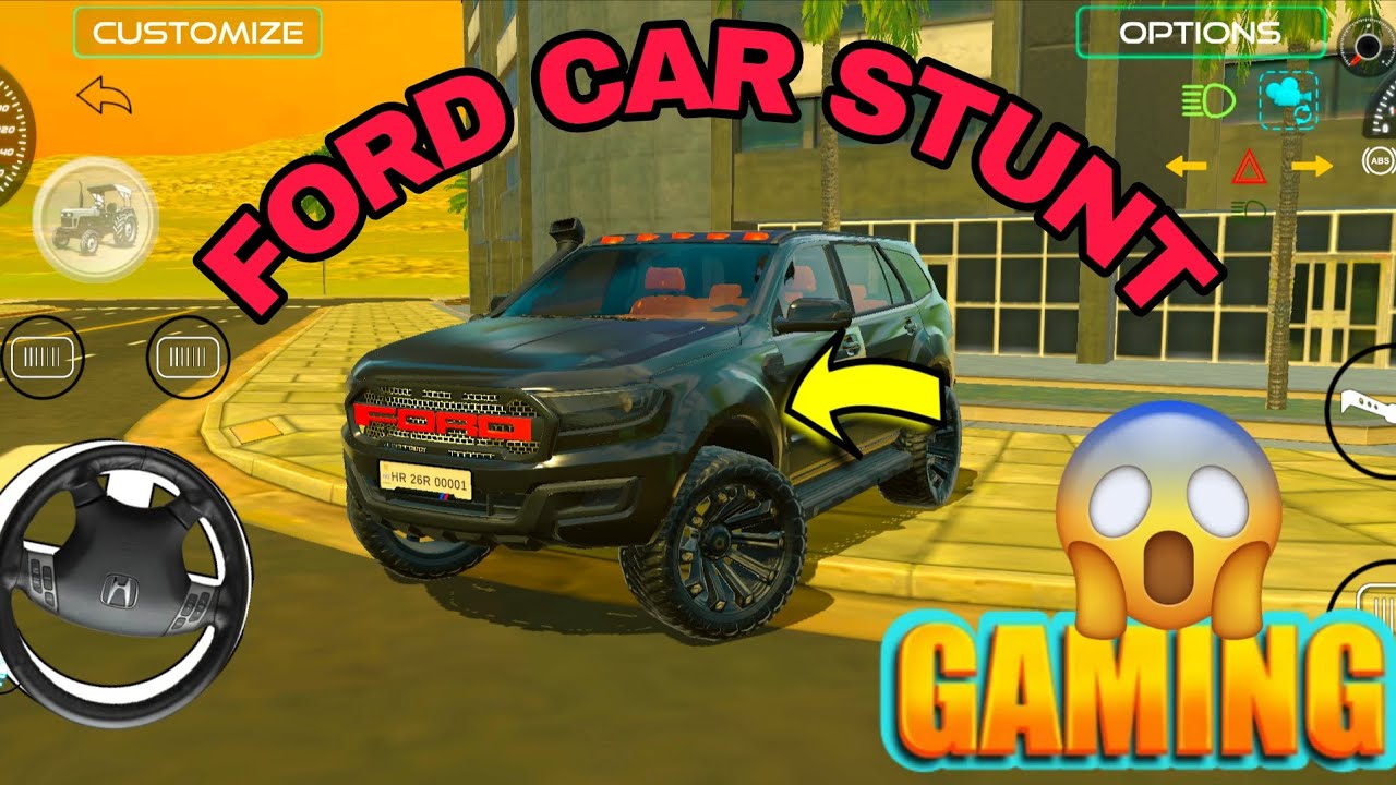 Ford Endeavour Stunt Challenge! 🚗💨/Endeavour की खतरनाक ड्राइविंग! 🚜 Ford Car Stunt Gaming/ #game 