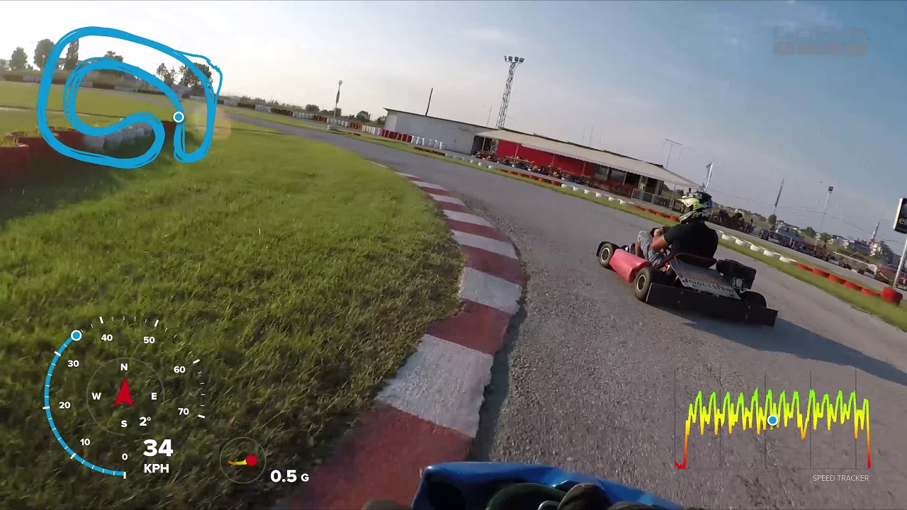 Paralia Go Kart 2018 GoPro karting HD