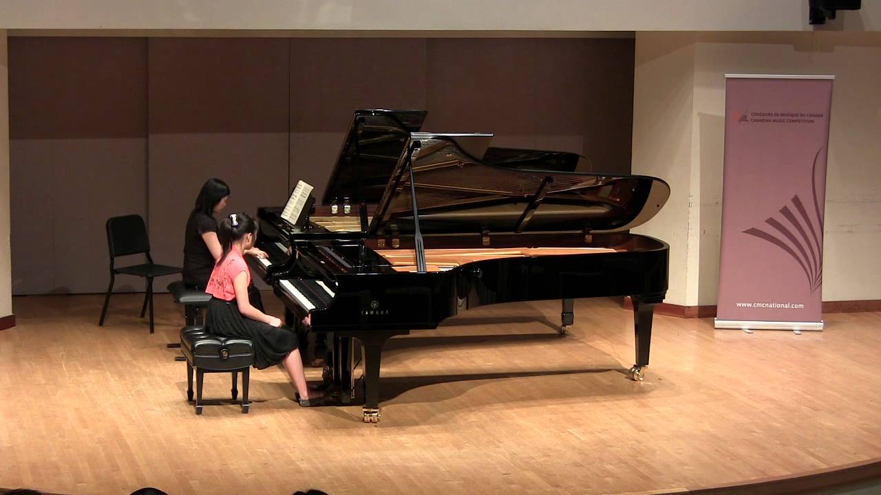 Grieg A minor concerto First movement - Gina and Tina Chou