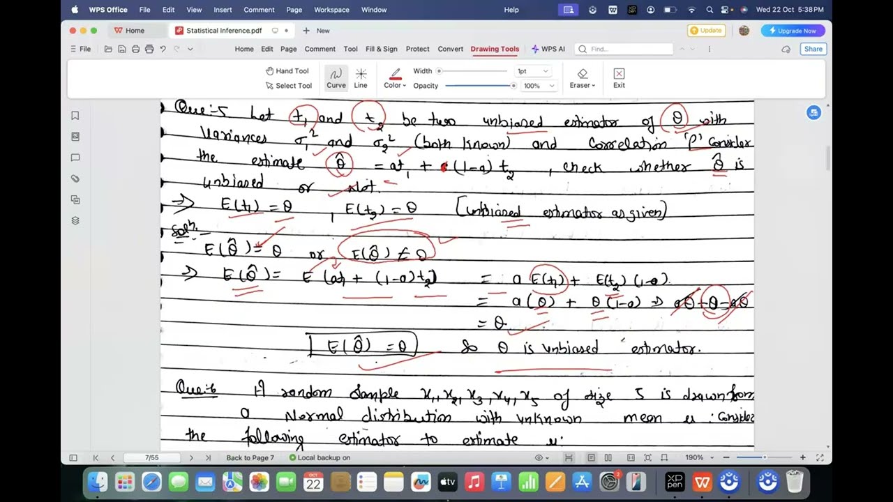 Примеры несмещенной и достаточной оценки | Теорема факторизации IStatistics Inference, часть 2