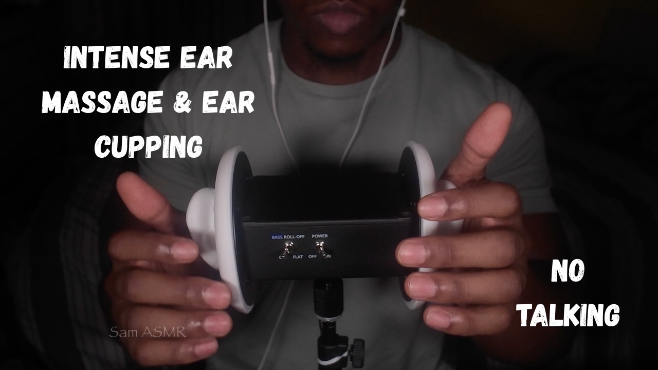 ASMR | Intense Ear Massage &  Ear Cupping  w/ bird sounds | 3DIO (No Talking)