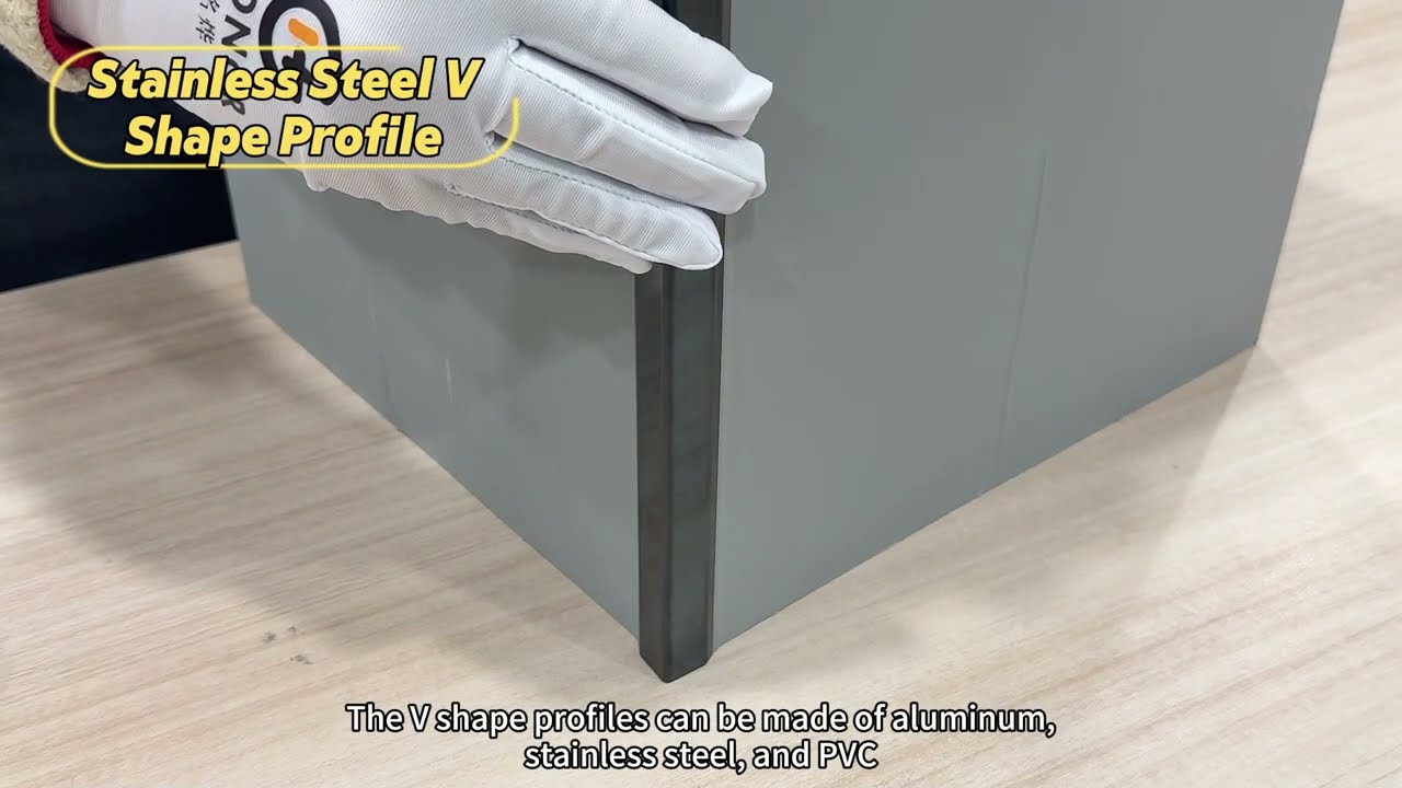 V shape tile edge trim  #Ghonor #tileedgetrim #tiletrim #aluminumfactory #interiordesign