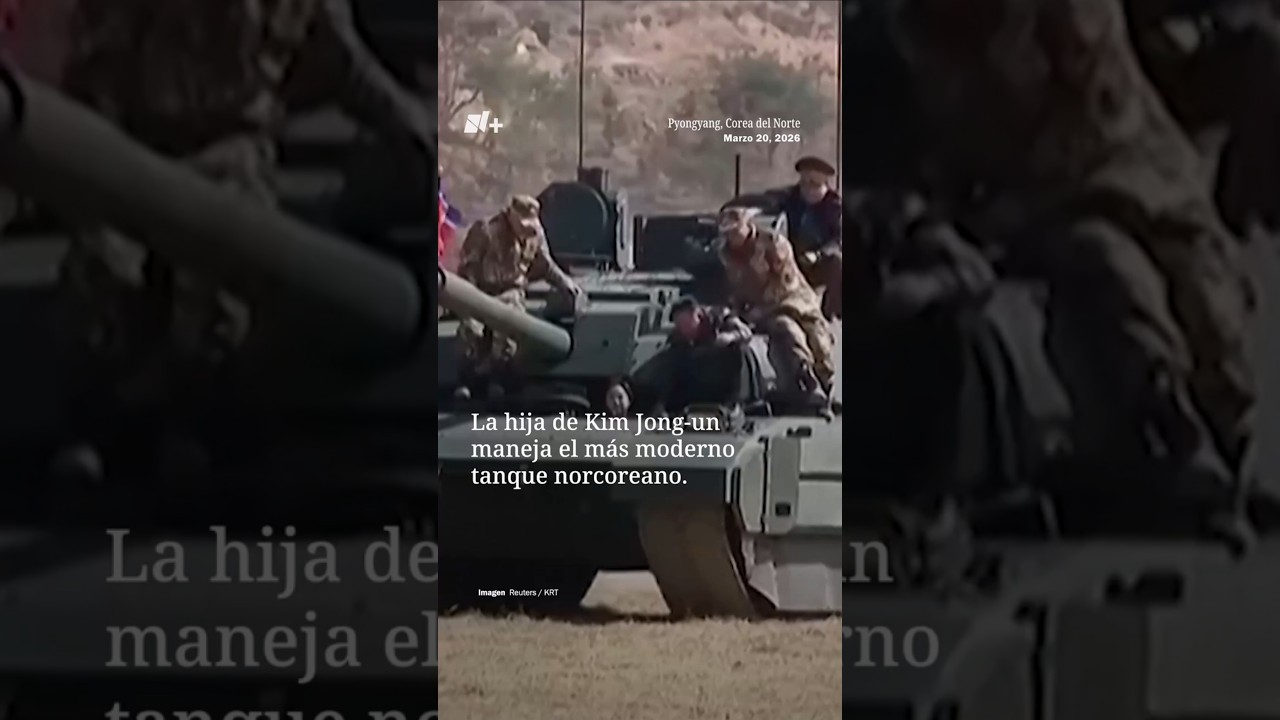 La Hija de Kim Jong-un Manejan un Tanque