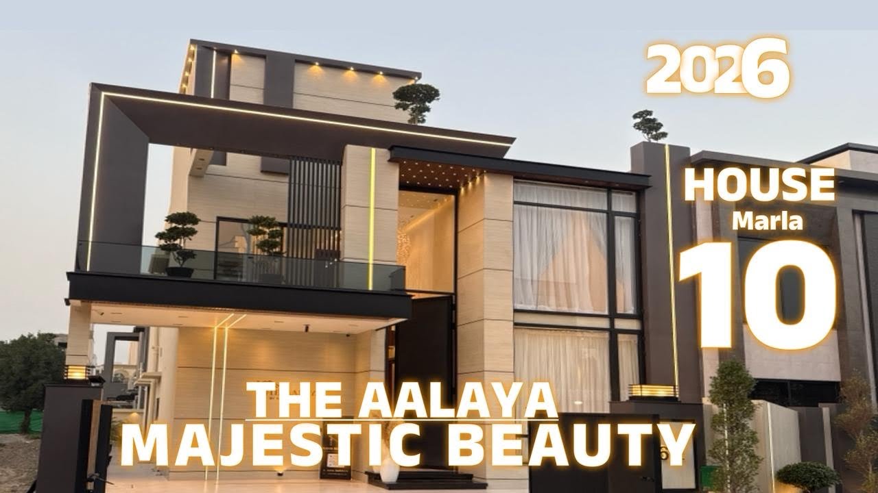 MAJESTIC BEAUTY 10 Marla Brand New House For Sale Bahria Town Lahore