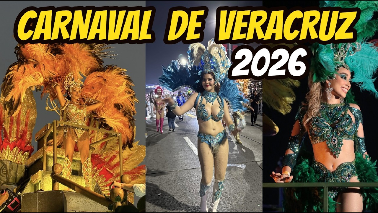 Carnaval de Veracruz  Primer Paseo Desfile 2026 Completo