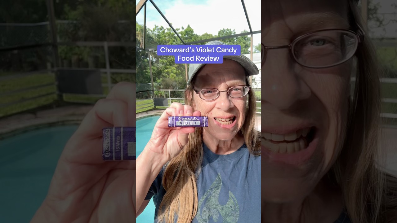Violet candy? Chowards Violet Candy Food Review #foodreview #nostalgia #candy #food
