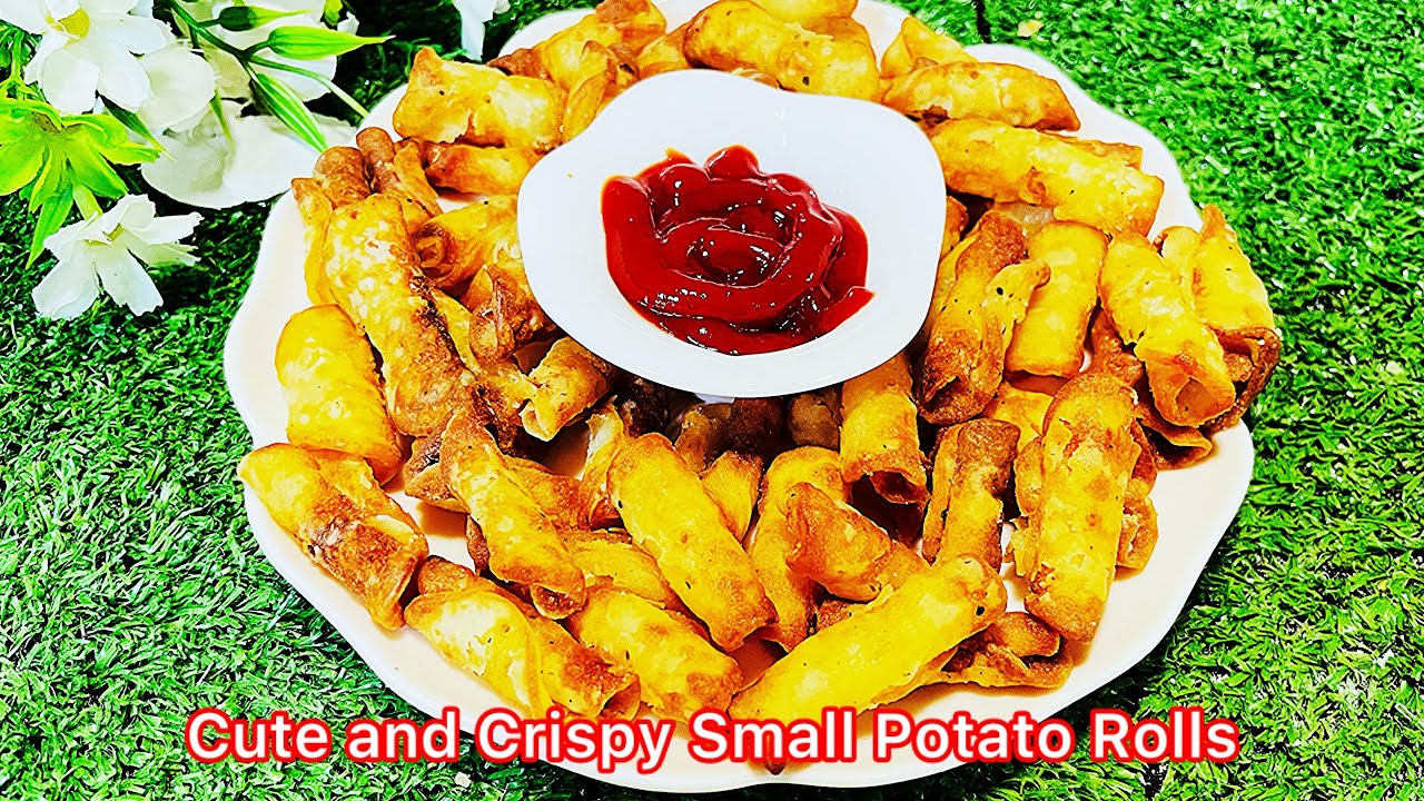ঝটপট বিকেলে চা নাস্তা ! Crispy Potato Rolls ! Easy Potato Snacks ! How to Make Potato Chips