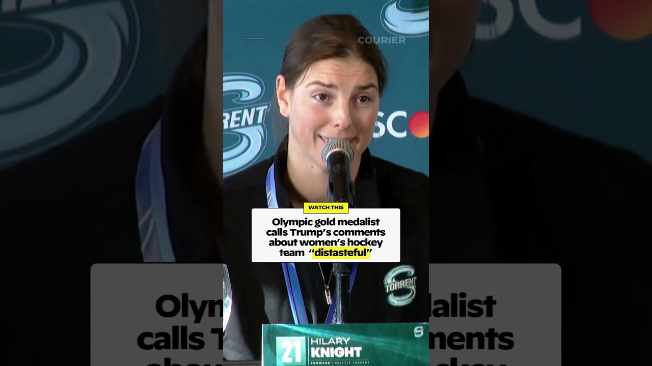 U.S. Women's Hockey Captain Hilary Knight spoke out about Trump's recent remarks.
