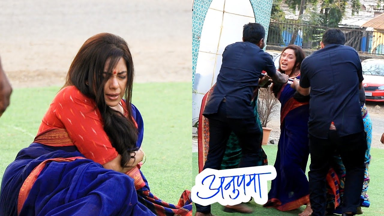 Anupama on location | अनुपमा को रजनी ने अपने घर से धक्का मारकर गेट से बाहर किया