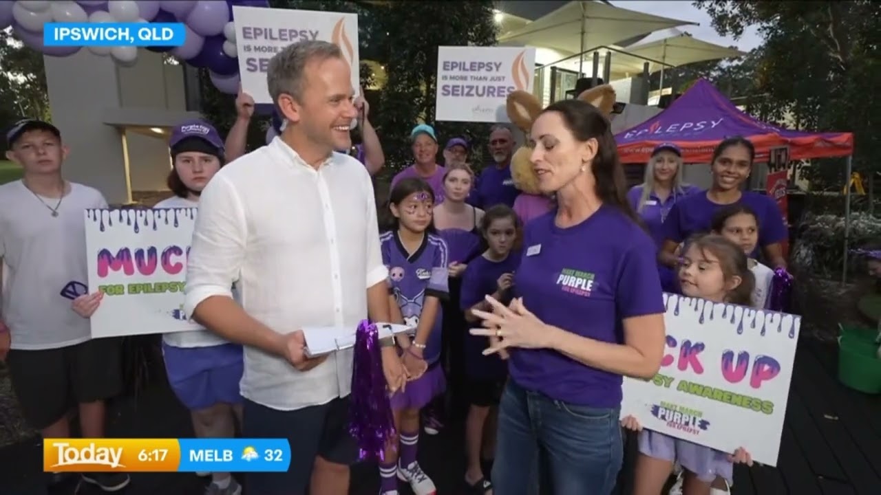 Make March Purple | Tim Davies and Sandi Rodiger | Epilepsy Impacts | Major Muck Up x Today Show