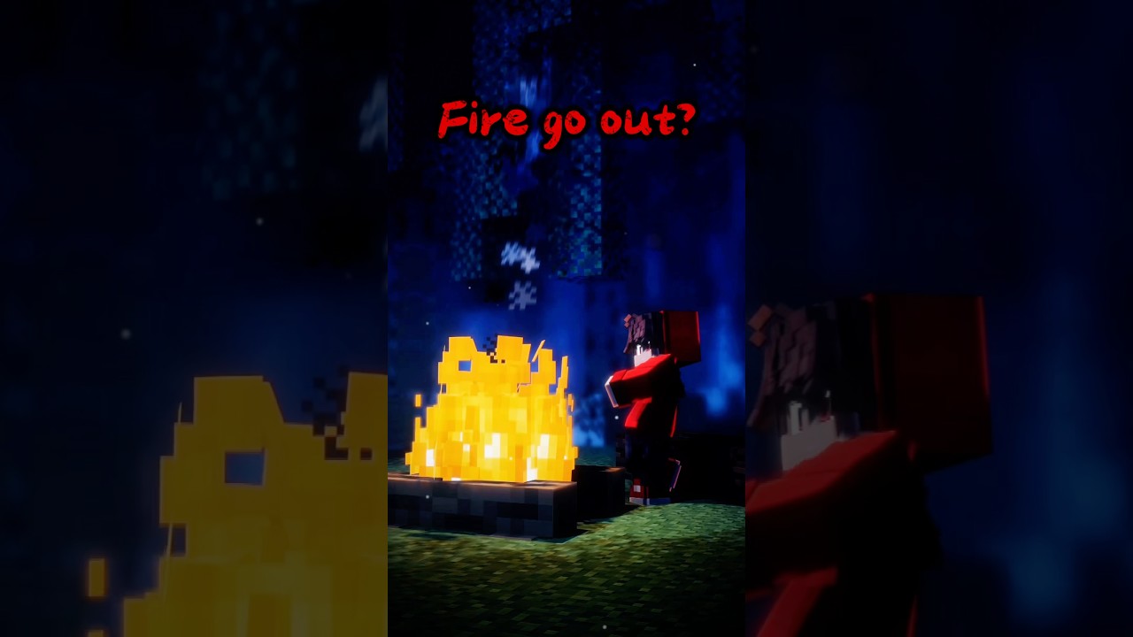 Will He Let The Fire Go Out? 🔥 #minecraftanimation