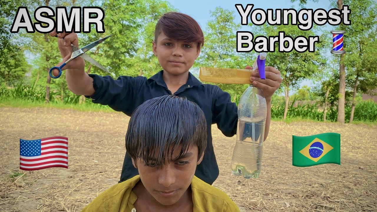 ASMR youngest Barber 💈 In the world 🗺️