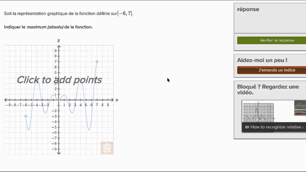 Identifier un extremum de type donné
