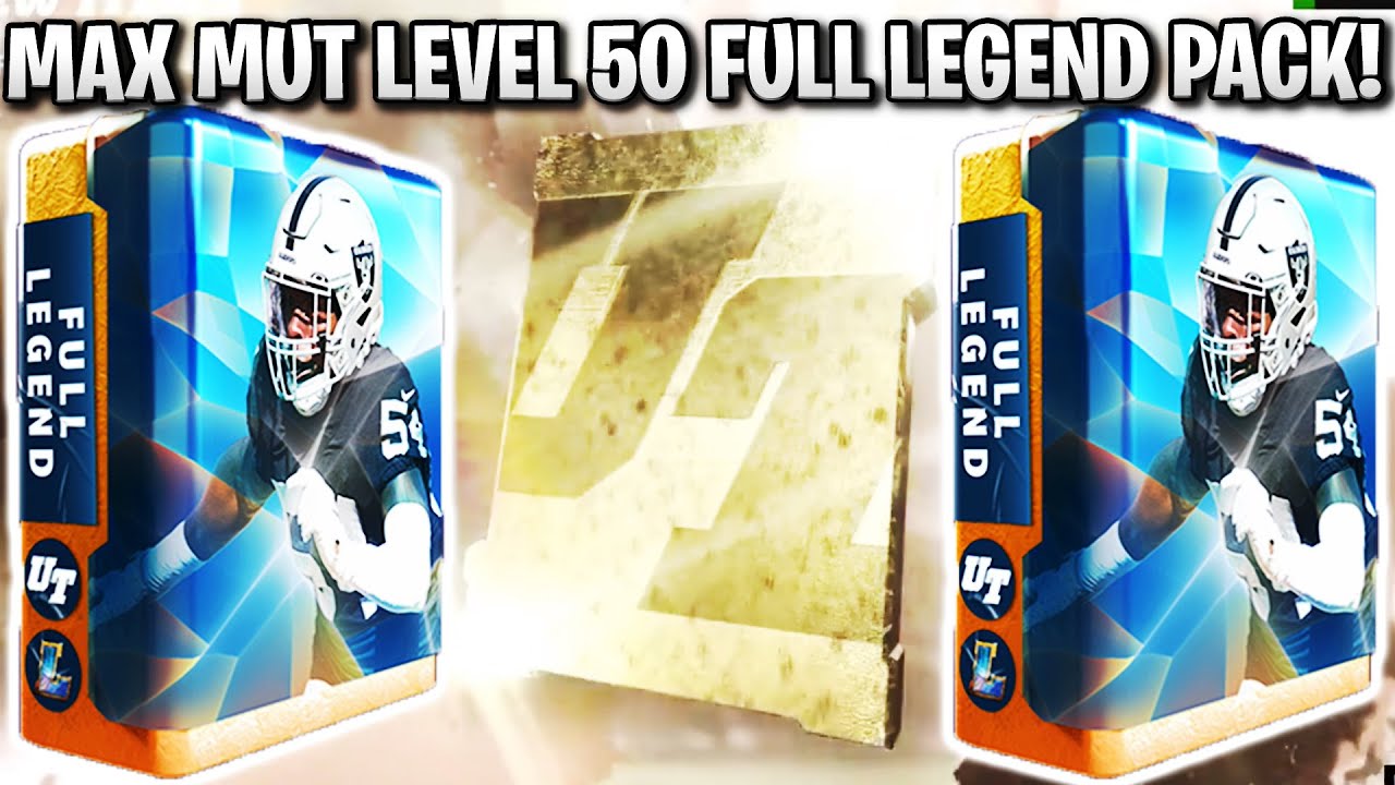 MAX MUT LEVEL 50 FULL LEGEND FANTASY PACK! MAX MUT LEVEL 50 REWARD! | MADDEN 22 ULTIMATE TEAM