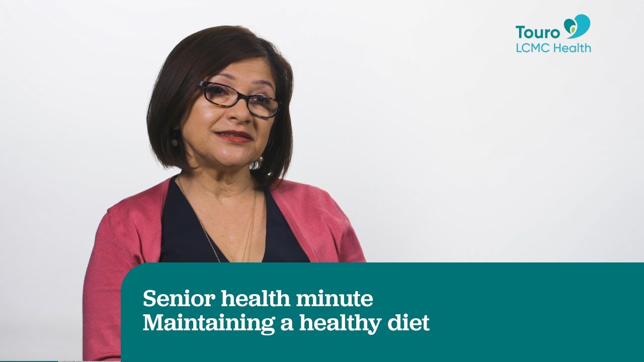 Senior health minute | Maintaining a healthy diet
