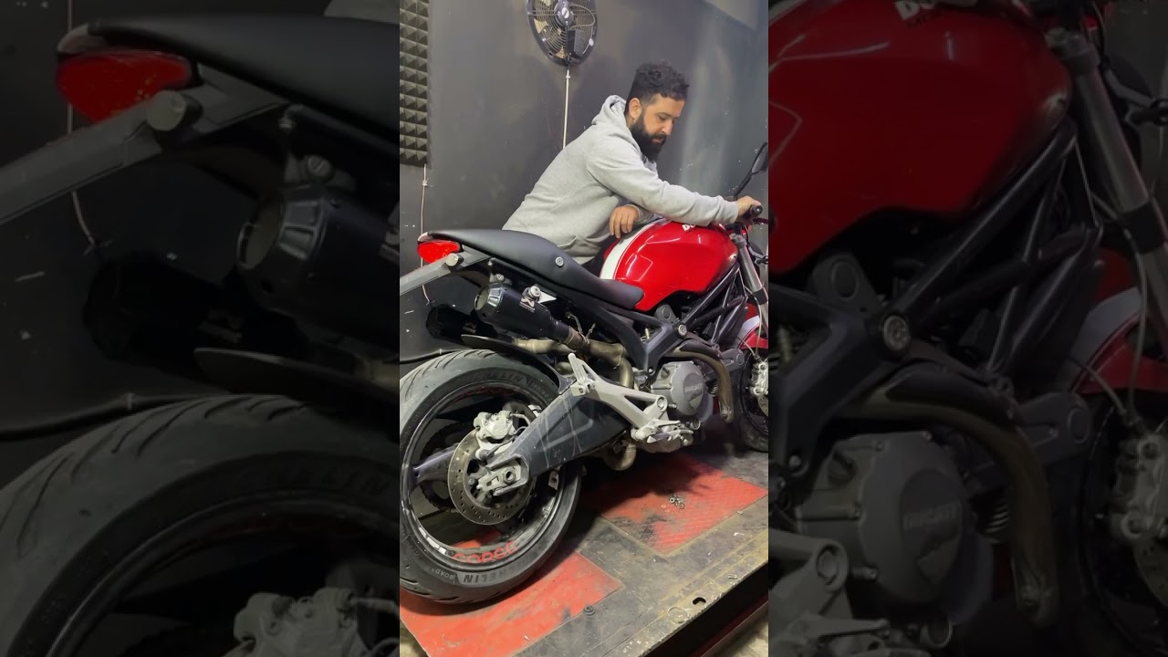 ducati monster 696 akrapovic exhaust #shorts #ducati #ducati696