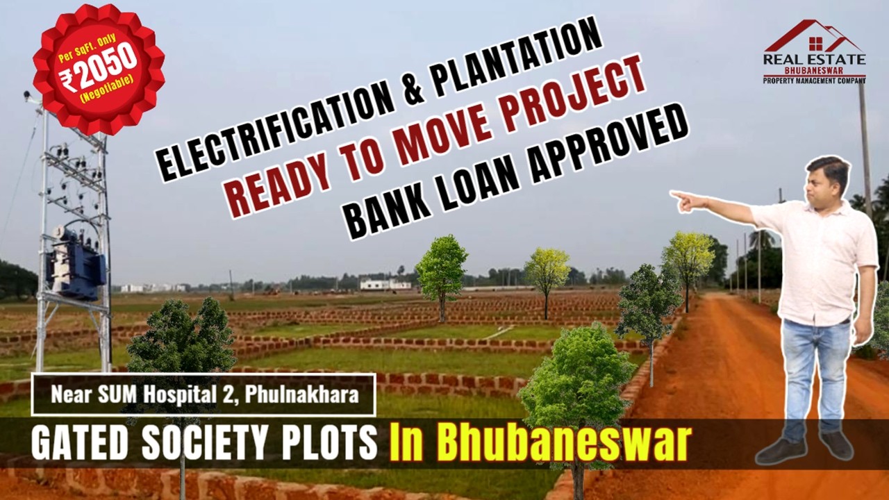 Gated Society Residential Plot For Sale Bank Loan Available Near Sum Hospital 2