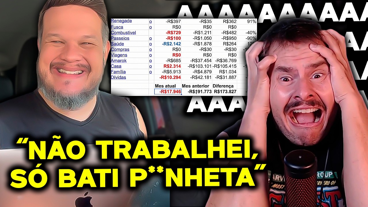 ELE CRIOU UMA PLANILHA PARA DÍVIDAS E P*NHETAS