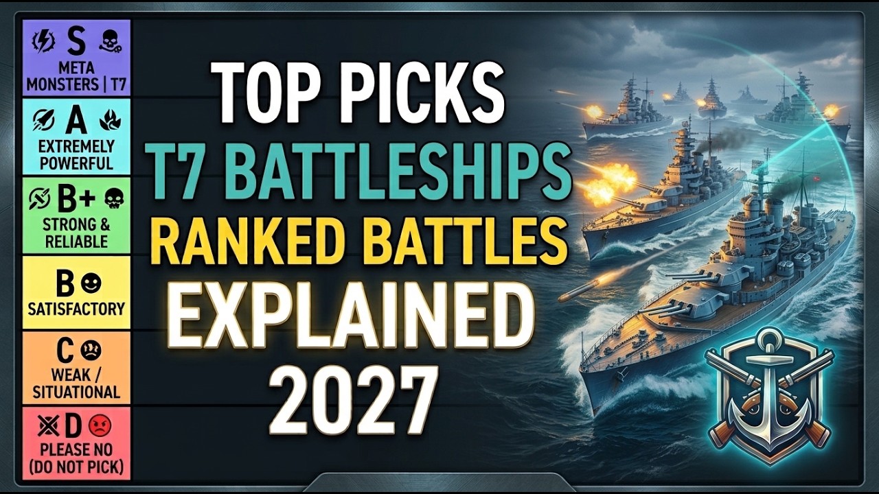 Powerful Top Picks For T7 Battleships In Ranked Explained | World of Warships