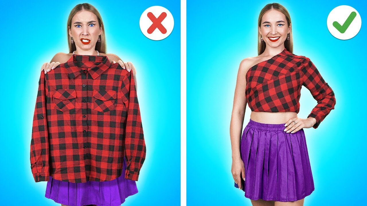 Transformeer je look met Doe-het-zelf mode! Grappige Voedsel Stiekeme Ideeën van 123 GO!