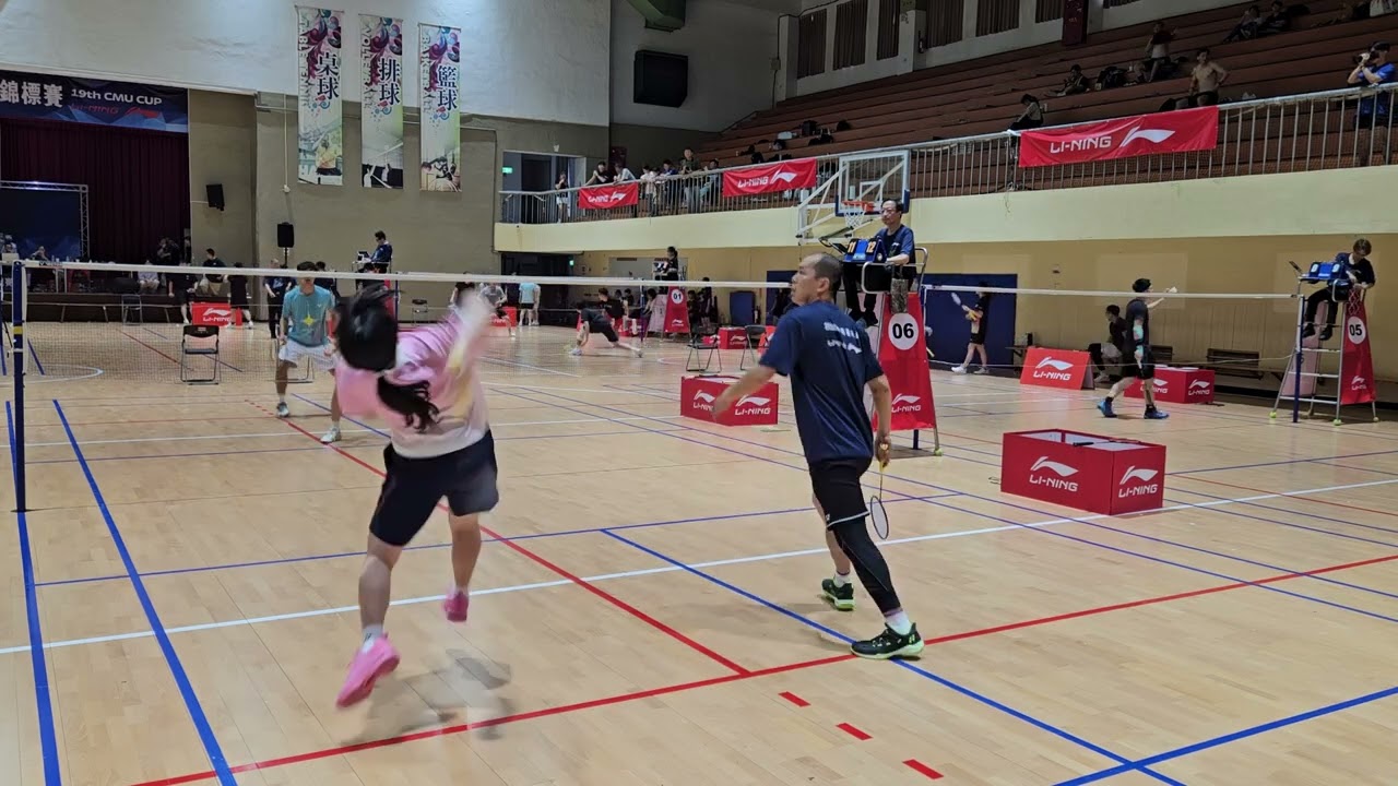 2026李寧中國醫大盃 公開混雙16強 國立成功大學 蕭堃霖許秝楹 vs 學美術 鄭明偉陳妤蓁