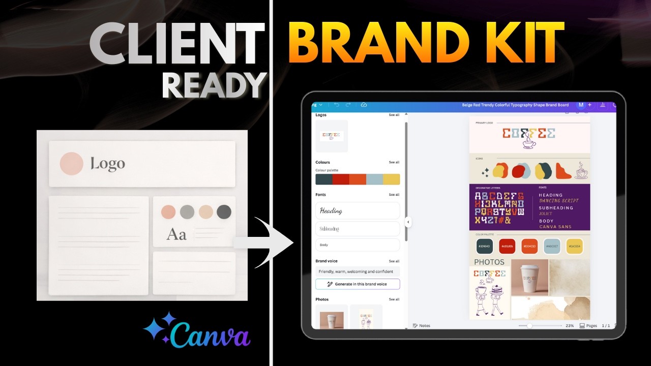 I Built a Client-Ready Brand Kit in Canva (Start to Finish)