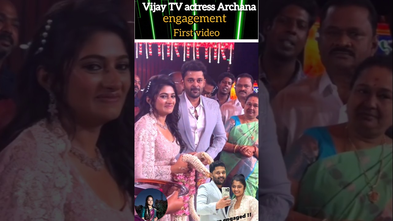 💖Vijay TV actor Arun Archana engagement celebrations 💖💫😍#youtube#wedding#engagement